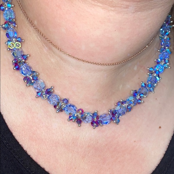 Swarovski necklace + earring set - Picture 8 of 8